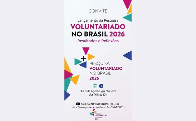 Pesquisa mostra que 3 em cada 5 brasileiros já realizaram algum trabalho voluntário