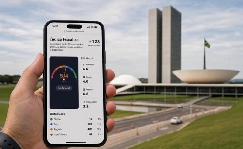Plataforma simplifica a fiscalização do Congresso e lança índice para avaliar parlamentares