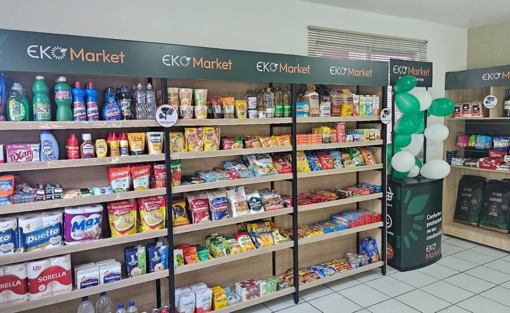 O condomínio virou o novo ponto de venda